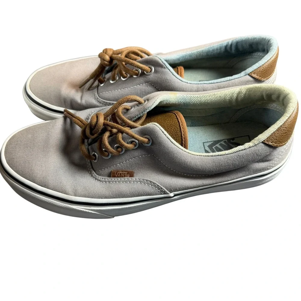 Vans Era 59 Frost Gray Acid Denim Low Top Sneakers VN0A38FSQ70 Mens 9.5